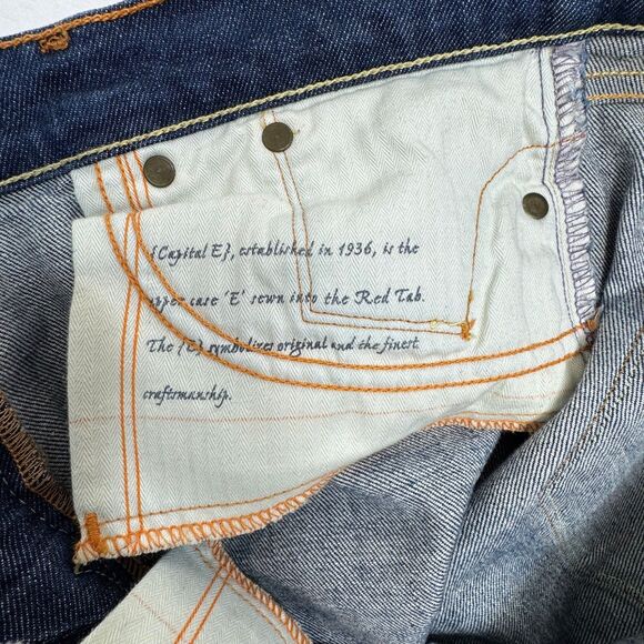 Levi's Women Capital E Low Rise Boot Cut Slim Fit Swank Jeans Sz 30 Blue Vintage - Picture 8 of 13